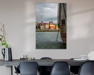 Haven van Rotterdam. van scheepskijkerhavenfotografie