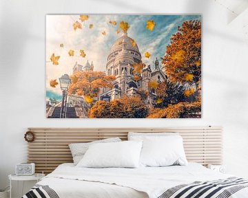 Montmartre in de herfst van Manjik Pictures
