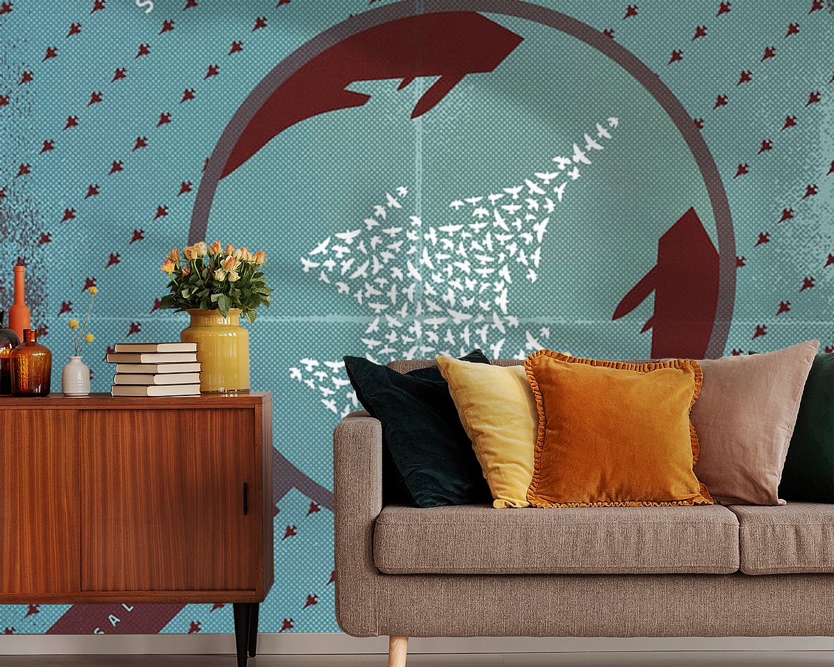 Example of the artwork in a room