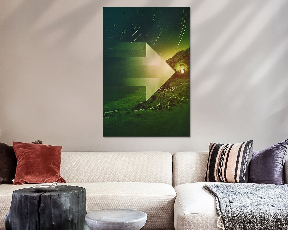 Example of the artwork in a room