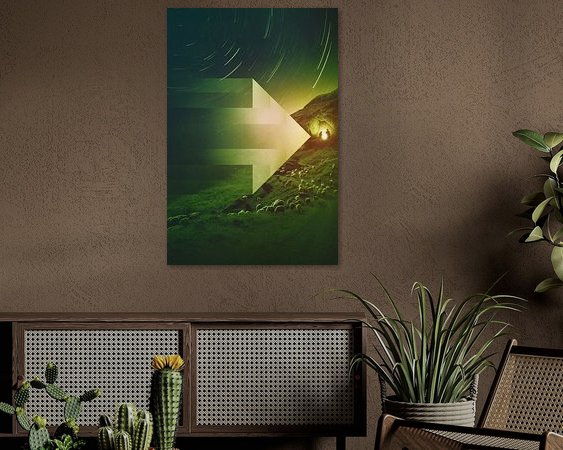 Example of the artwork in a room