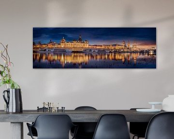 Skyline Panorama von der Stadt Dresden in Sachsen. von Voss Fine Art Fotografie