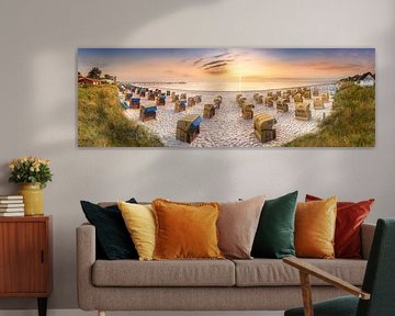 Doux lever de soleil sur la plage de Scharbeutz en mer Baltique sur Voss Fine Art Fotografie