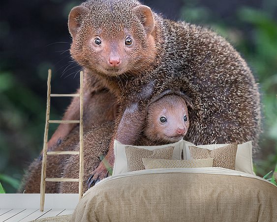 Example of the artwork in a room