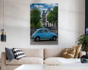 Vintage Fiat 500 oldtimer in Amsterdam van Peter Bartelings