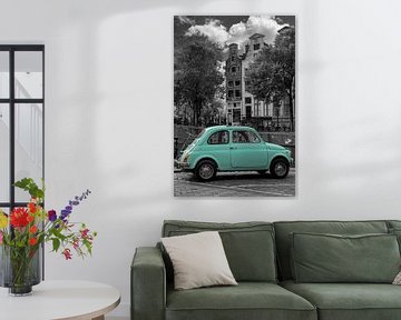 Vintage Fiat 500 oldtimer in Amsterdam