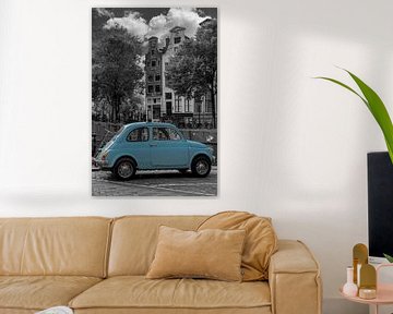 Vintage Fiat 500 oldtimer in Amsterdam van Peter Bartelings