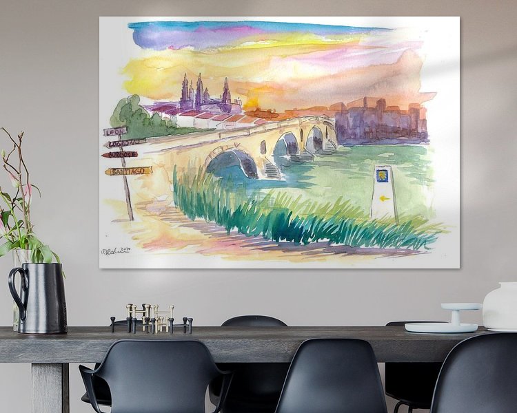 Example of the artwork in a room