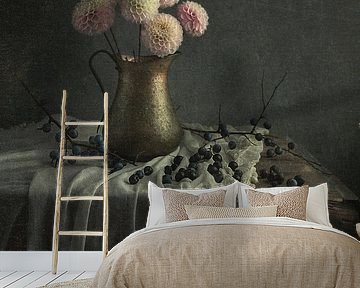 Still life with flowers by Carolien van Schie