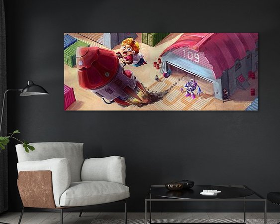 Example of the artwork in a room