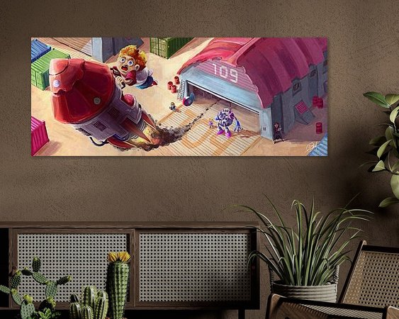 Example of the artwork in a room