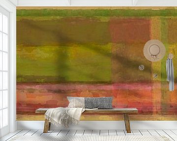 Panorama 'Rothko', aardetinten van Rietje Bulthuis