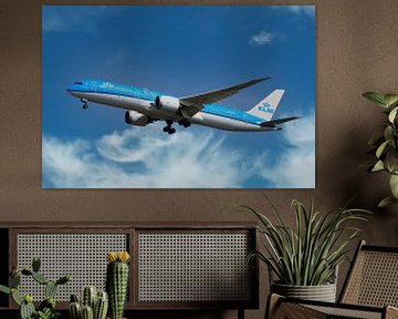 Boeing 787-9 Dreamliner, KLM met reg.nummer PH-BHE, genaamd Dahlia van Gert Hilbink