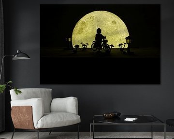 Radfahren im Mondschein von MK Audio Video Fotografie