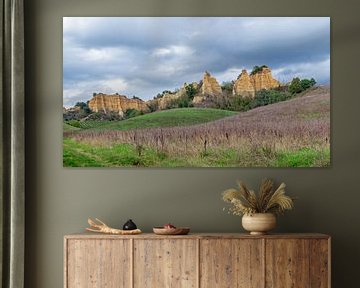 Landschaft der Mona Lisa, Le Balze, Toskana, Italien von Discover Dutch Nature