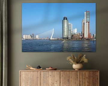 Skyline Rotterdam Kop van Zuid van Rick Van der Poorten