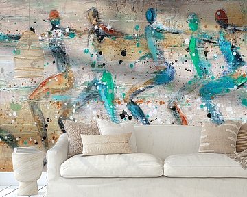 Running people van Atelier Paint-Ing