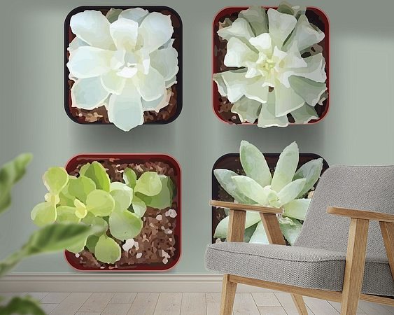 Example of the artwork in a room