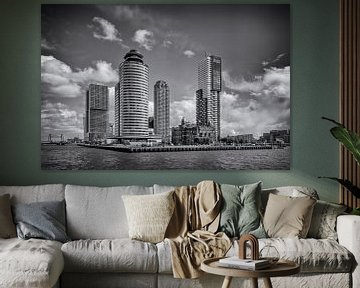 Skyline Kop van Zuid/ Wilhelminapier - Rotterdam van Stedelijke landschappen - Rick Van der Poorten Fotografie