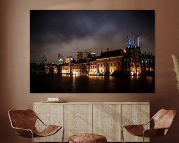 The Hofvijver by night, The Hague by Wouter Kouwenberg