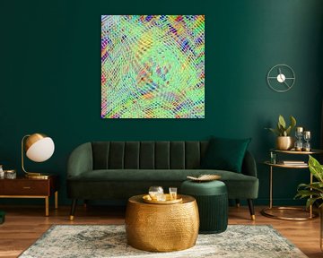 Abstract in meerkleurige tinten