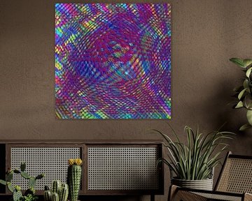 Abstract in meerkleurige tinten