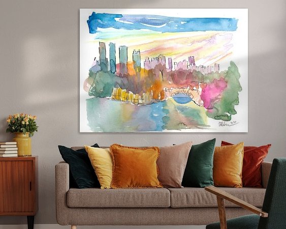 Example of the artwork in a room