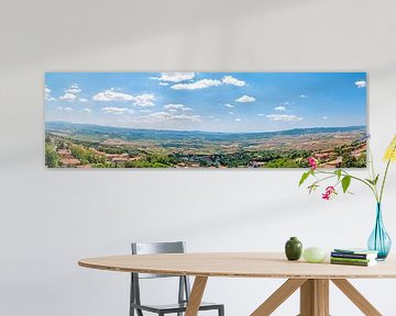 Panorama Toskana bei Volterra von Peter Baier