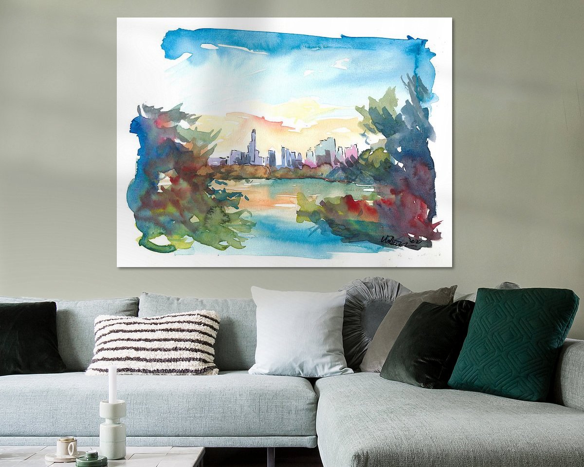 Example of the artwork in a room