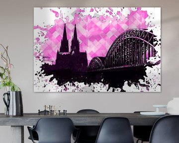 Köln Pop Art pink von Michael Bartsch