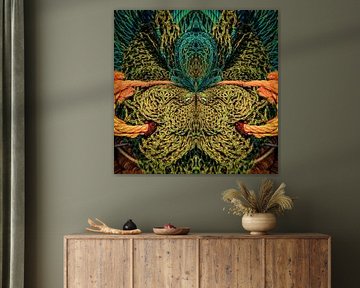 figure abstract - fishing net male by Sabine Wagner