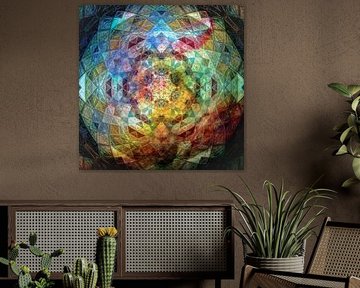 Mandala Regenbogen von Sabine Wagner