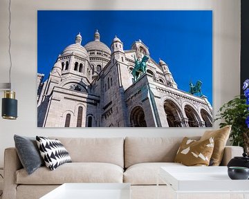 Blick auf die Basilika Sacre-Coeur in Paris, Frankreich