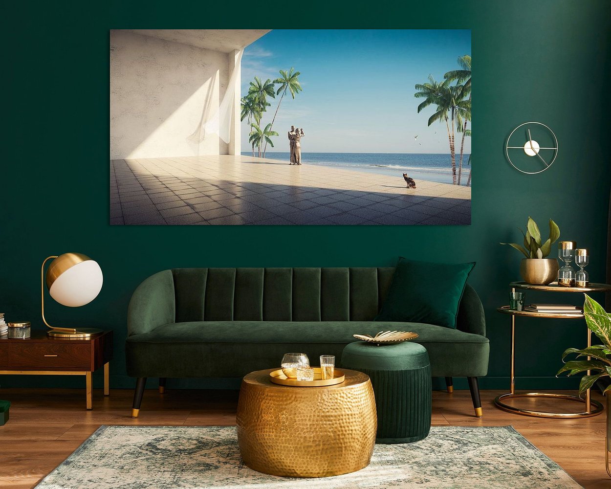 Example of the artwork in a room