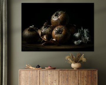 Onion and Garlic Still Life by Tim Rensing