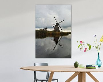 Kinderdijk, Alblasserdam, Nederland - Molens erfgoed van Maurits Bredius