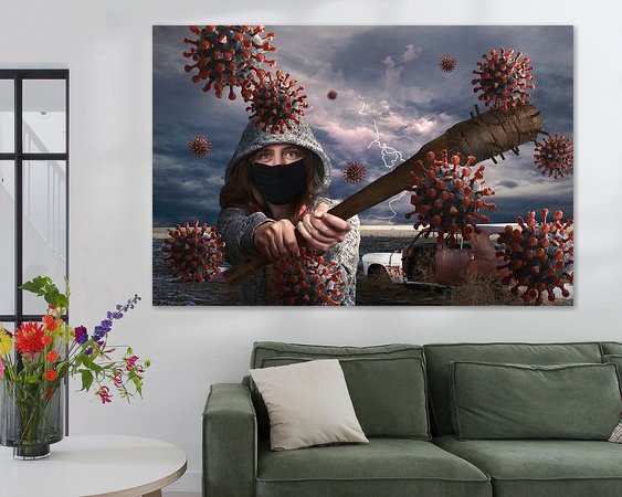 Example of the artwork in a room