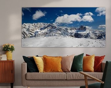 Dolomiet panorama met drie kantelen van Bettina Schnittert