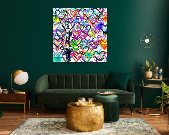 Example of the artwork in a room