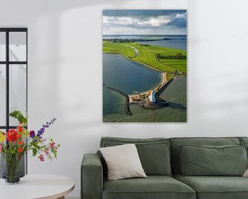 The Horse of Marken with the contours of the never completed Goudriaan Canal. by Marco van Middelkoop