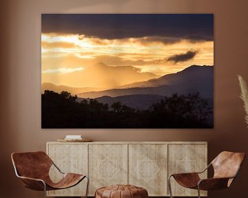 Zonsondergang in Andalusie van Dennis Claessens