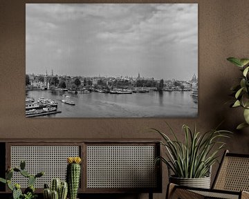 Uitzicht over de oude stad van Amsterdam