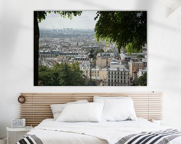 Uitzicht vanaf de Sacré-Cœur, Parijs van Suzanne Schoepe