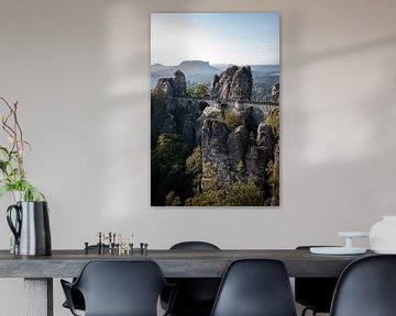 Le pont de Bastei en Suisse saxonne sur Elles van der Veen