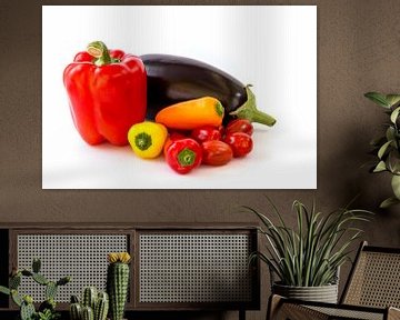 Vegetable isolated on a white background by Carola Schellekens