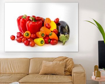 Vegetable isolated on a white background by Carola Schellekens