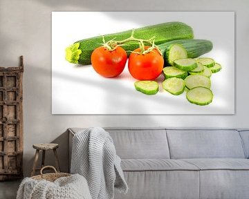 Vegetable isolated on a white background by Carola Schellekens