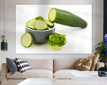 Gemüse isoliert auf weißem Hintergrund von Carola Schellekens