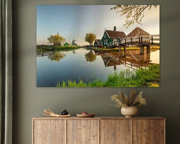 Openluchtmuseum Zaanse Schans bij zonsopgang, Nederland van Markus Lange