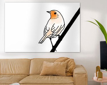 Example of the artwork in a room